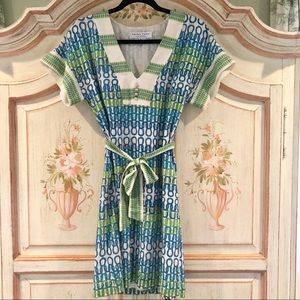 👗TRINA TURK Chain Link Print Dress Size 2👗